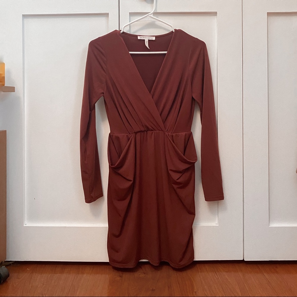 BCBGeneration drape dress in XS NWOT